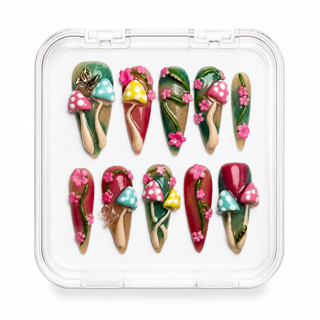 Press-on Nails Wholesale $14.90 Candy Bloom Elegance by Yabe Vietnam