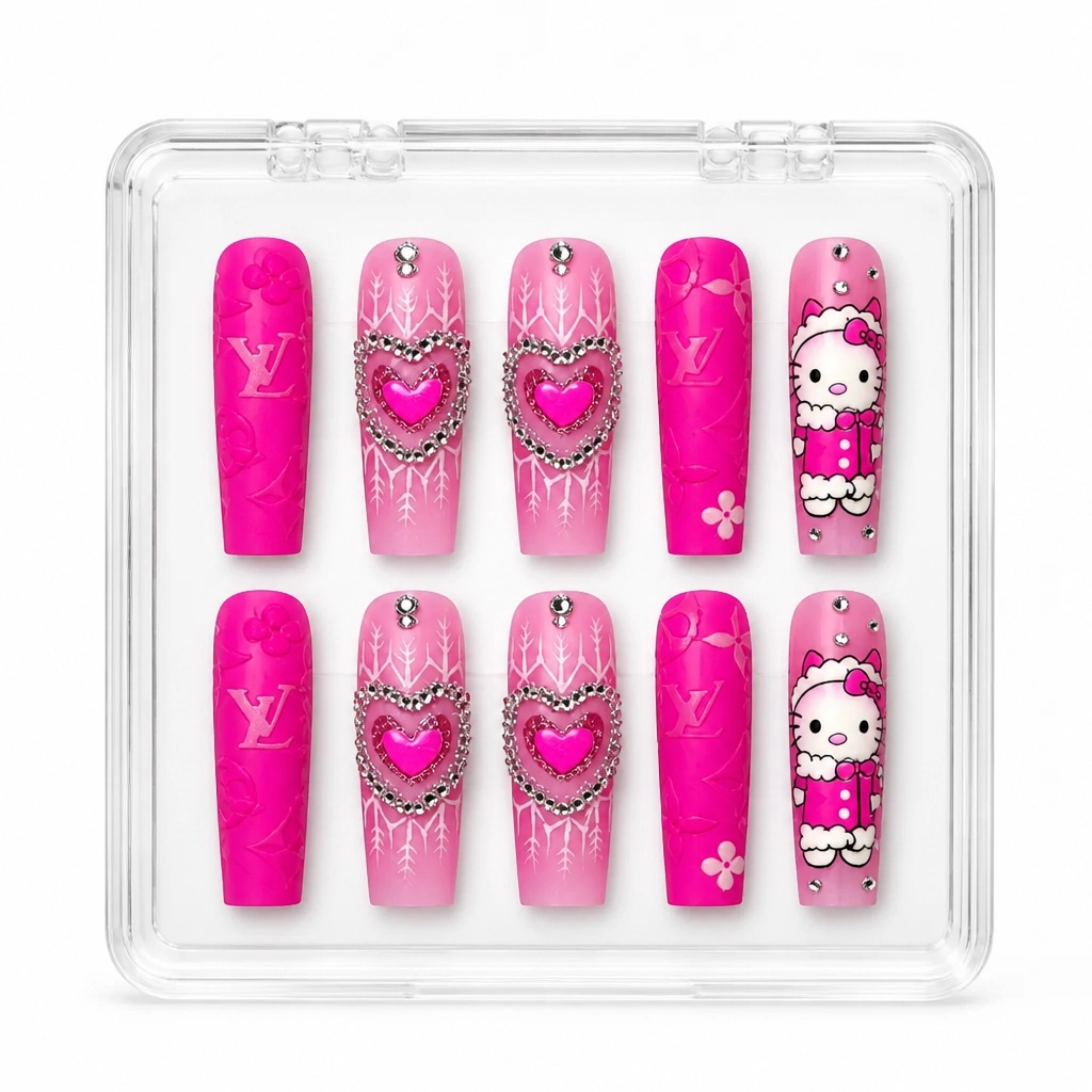Press-on Nails Wholesale $14.90 Sakura Bliss by Yabe Vietnam