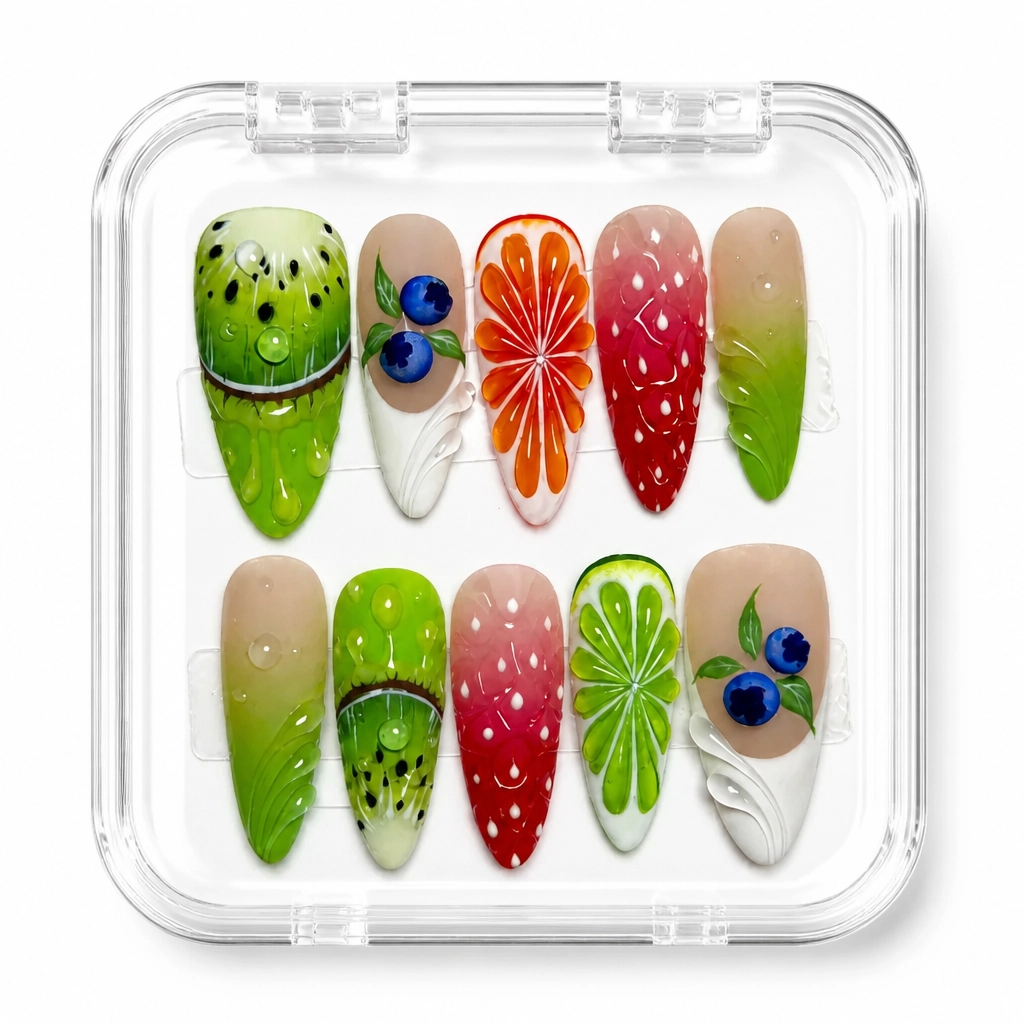 Press-on Nails Wholesale $14.90 Orchard Delight by Yabe Vietnam