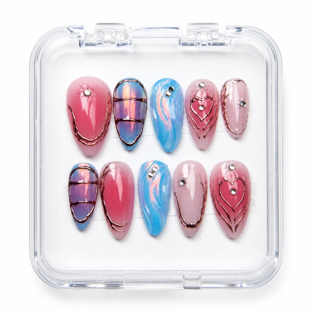 Press-on Nails Wholesale $14.90 Luxe Geometry by Yabe Vietnam