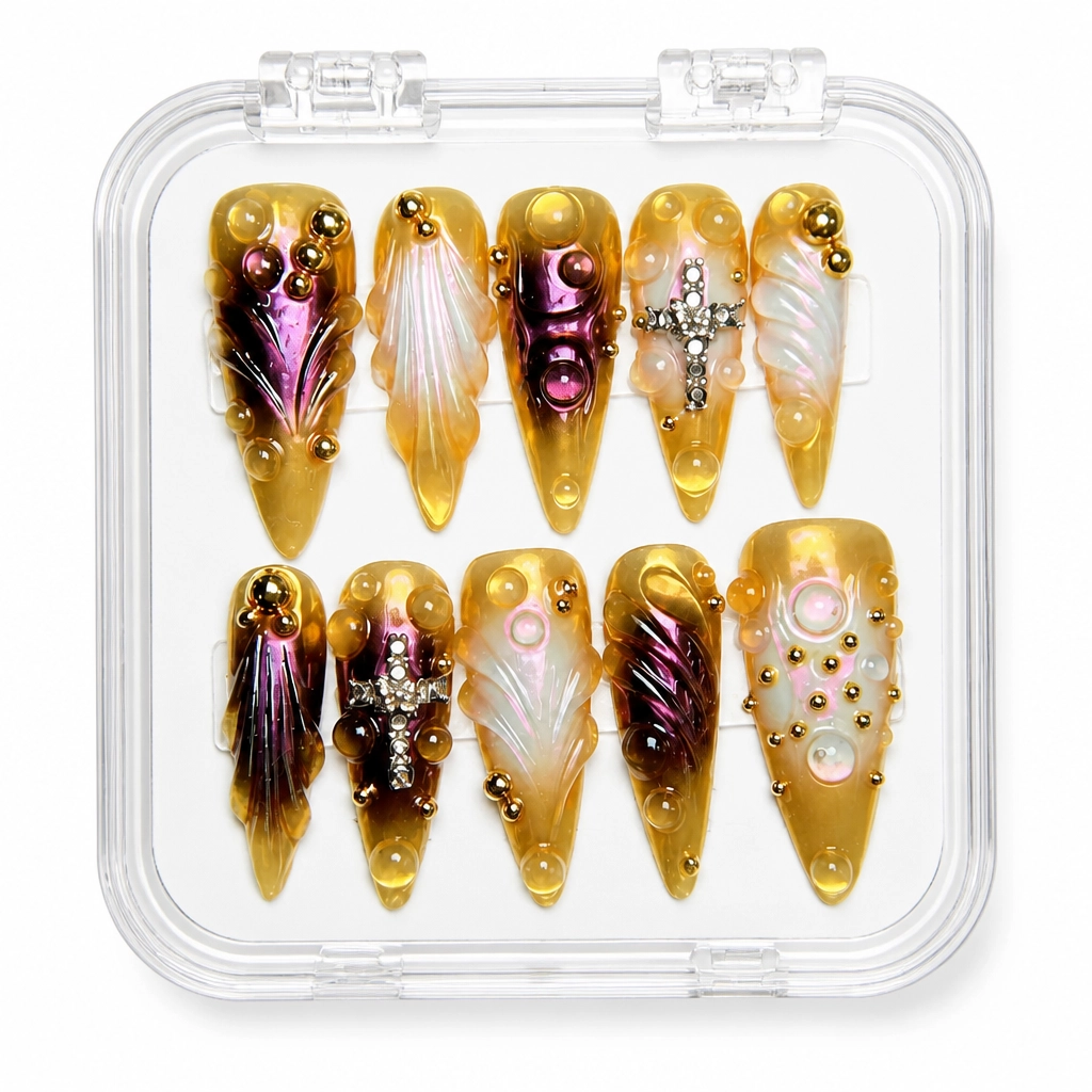Press-on Nails Wholesale $14.90 Gilded Luxe by Yabe Vietnam