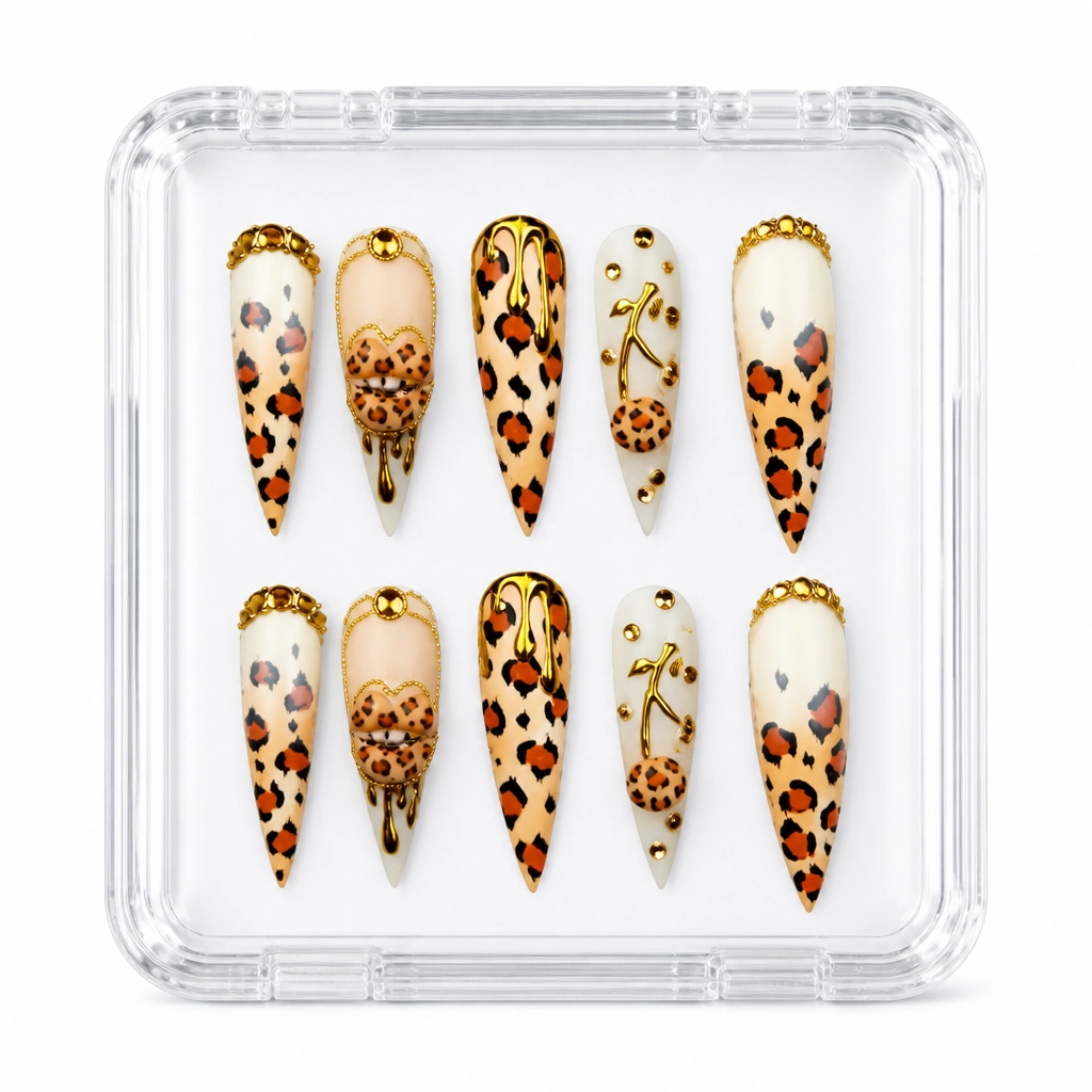 Press-on Nails Wholesale $14.90 Cream Tortoiseshell by Yabe Vietnam