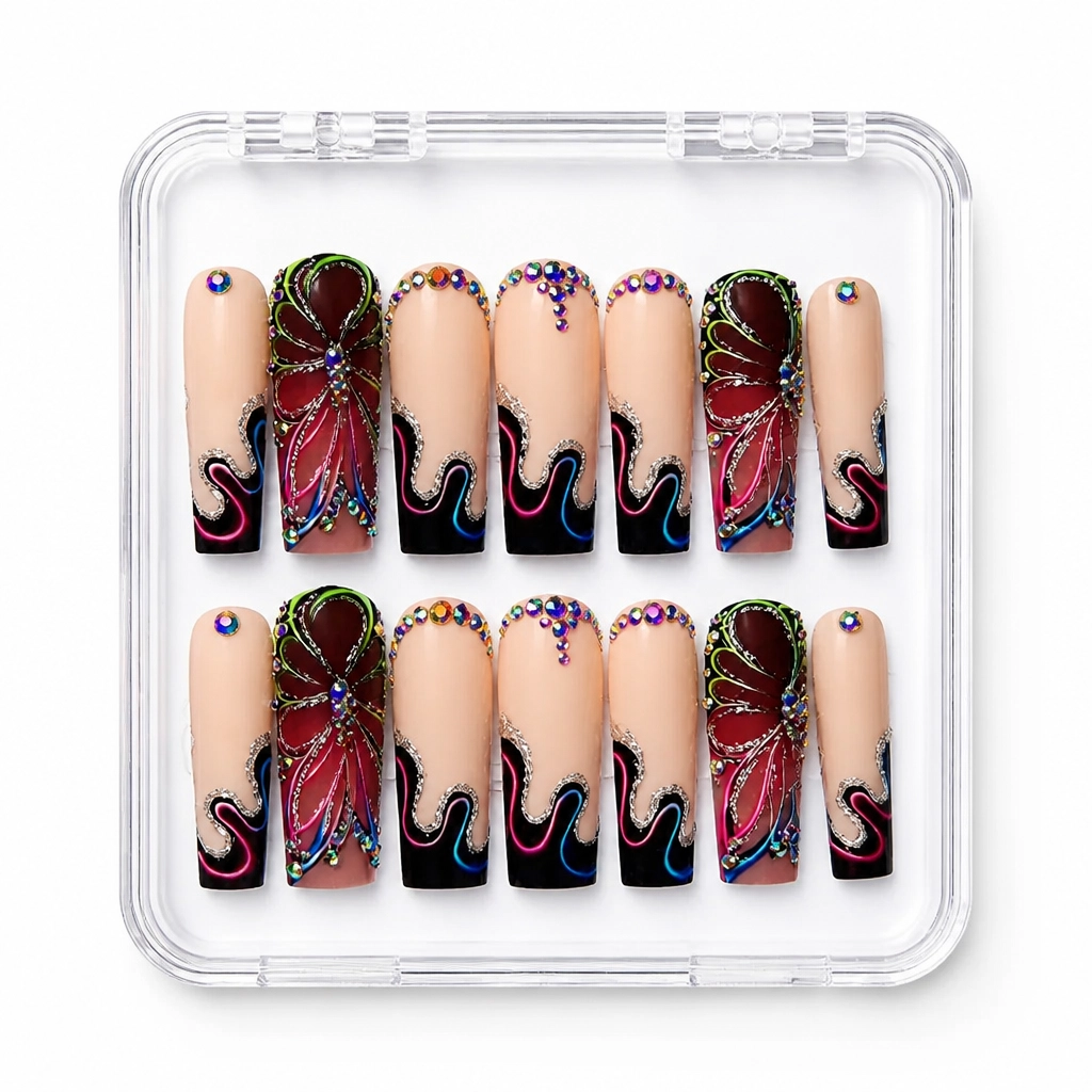 Press-on Nails Wholesale $14.90 Crimson Luxe by Yabe Vietnam
