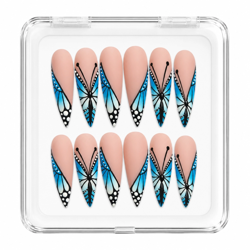 Press-on Nails Wholesale $14.90 Butterfly Mirage by Yabe Vietnam