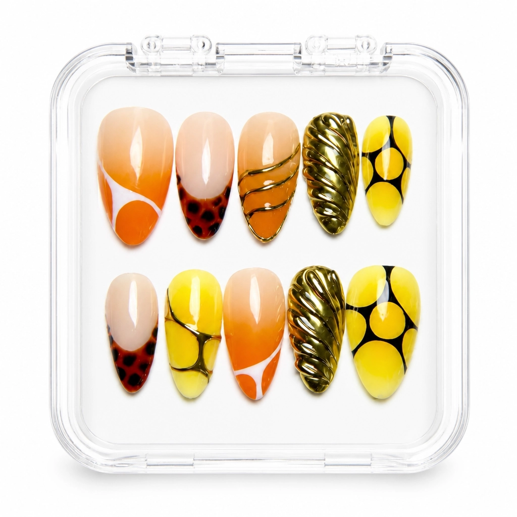 Press-on Nails Wholesale $14.90 Nude Sunset Elegance by Yabe Vietnam