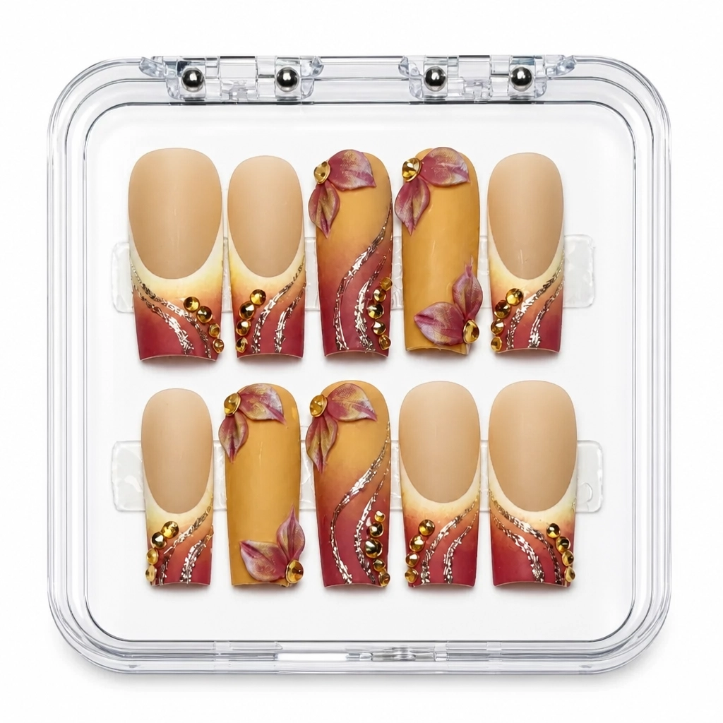 Press-on Nails Wholesale $14.90 Crimson Luxe by Yabe Vietnam