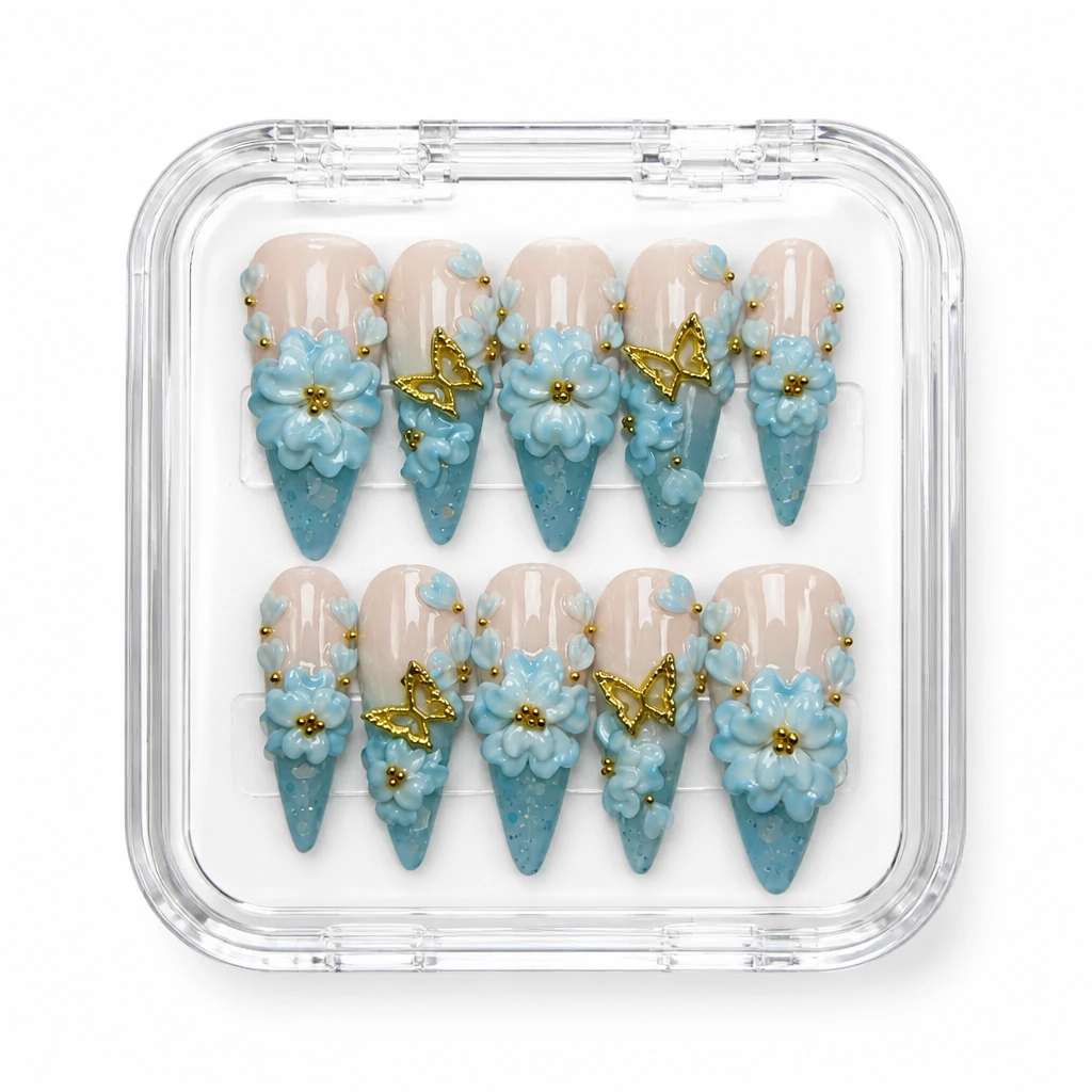 Press-on Nails Wholesale $14.90 Celestial Geode by Yabe Vietnam