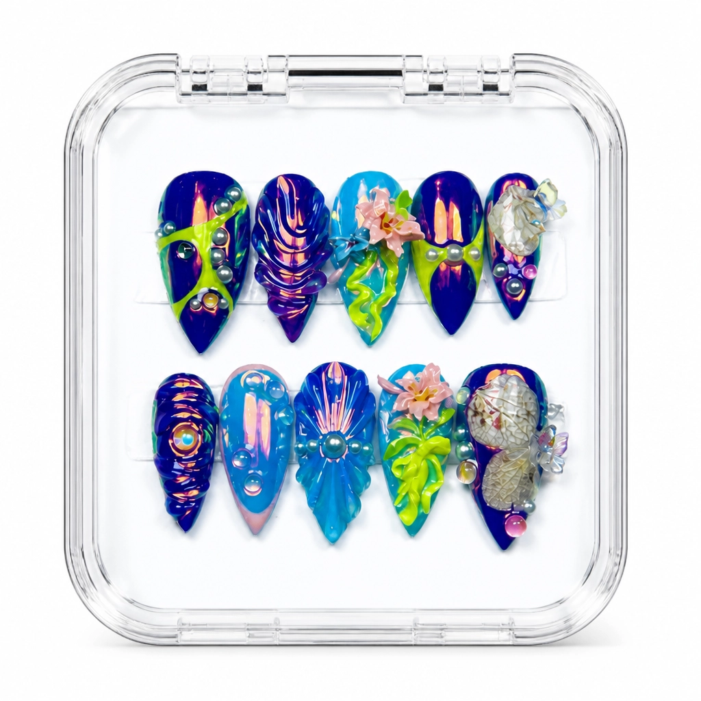 Press-on Nails Wholesale $14.90 Celestial Prism by Yabe Vietnam