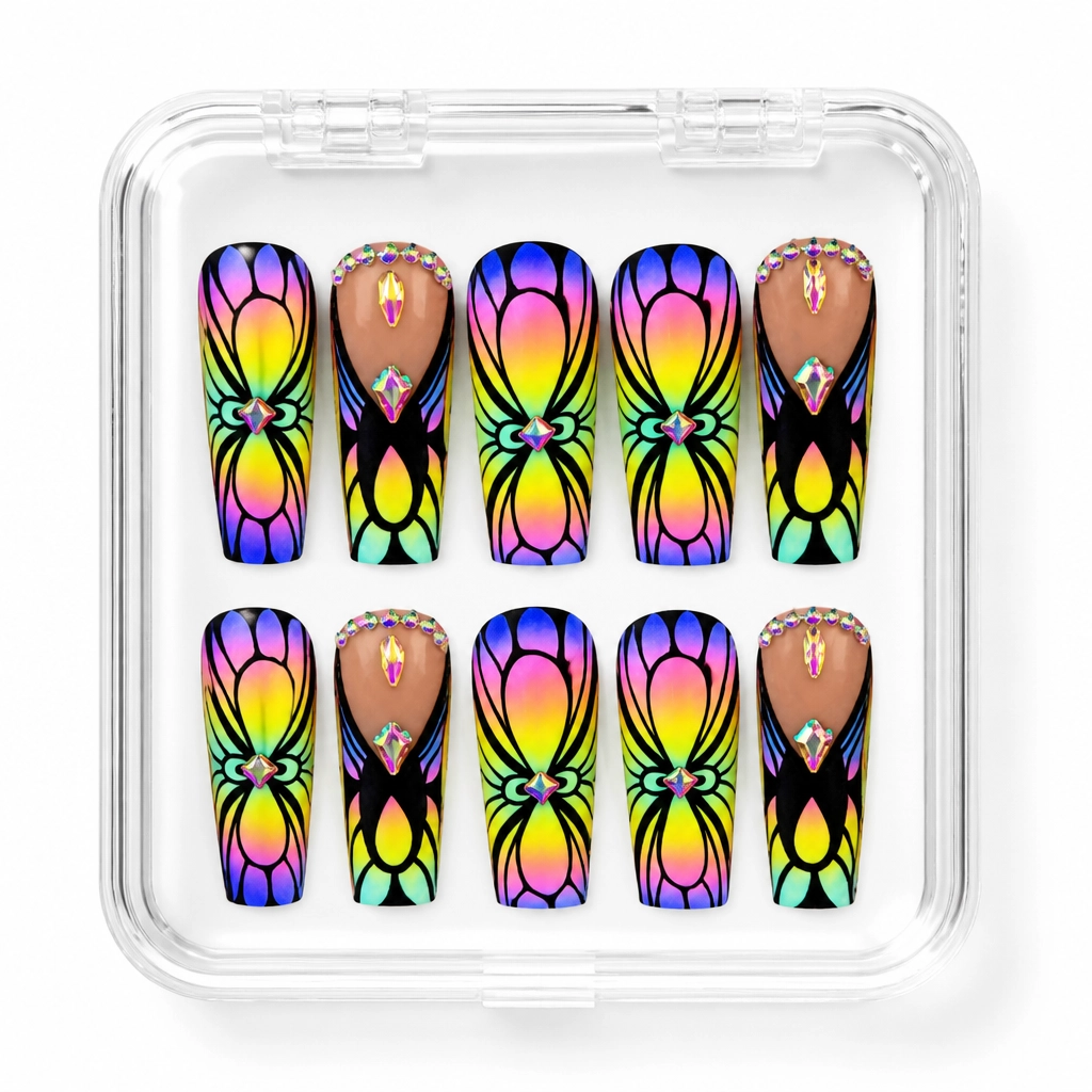 Press-on Nails Wholesale $14.90 Butterfly Dreams by Yabe Vietnam