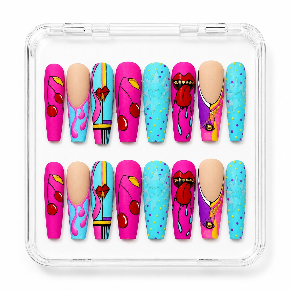 Press-on Nails Wholesale $14.90 Magenta Pop by Yabe Vietnam