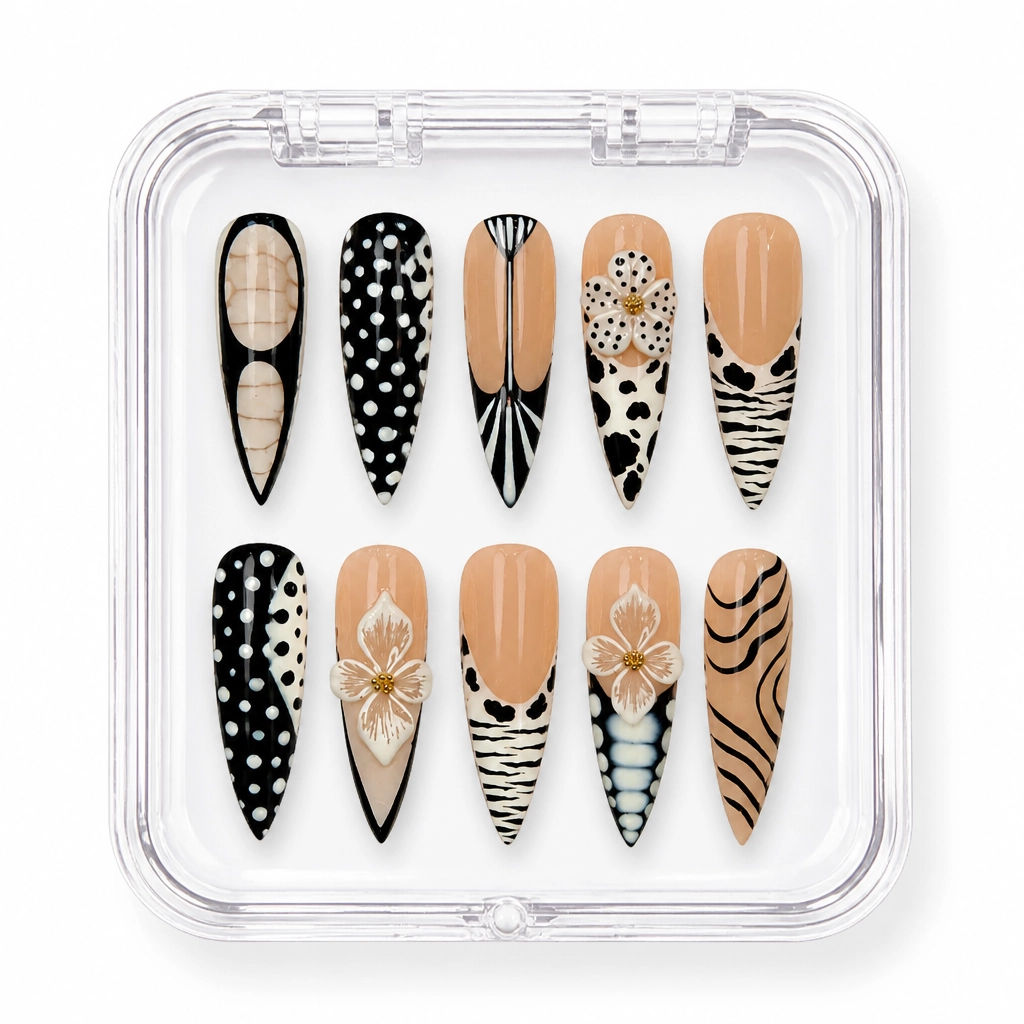 Press-on Nails Wholesale $14.90 Wild Elegance by Yabe Vietnam