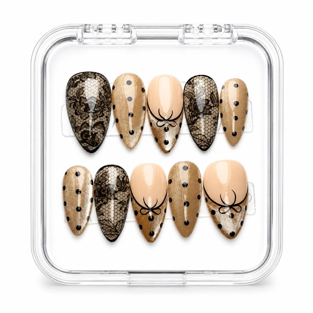 Press-on Nails Wholesale $14.90 Crackle Elegance by Yabe Vietnam