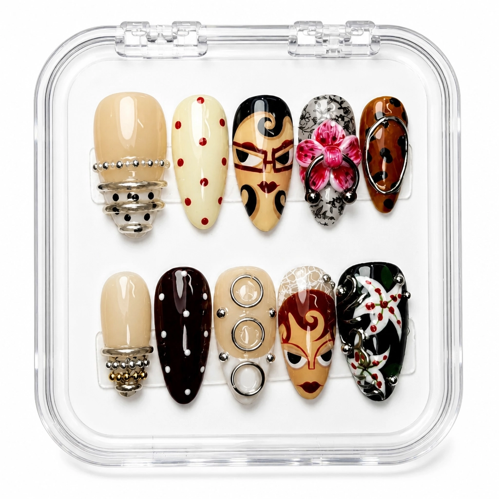 Press-on Nails Wholesale $14.90 Botanical Bliss by Yabe Vietnam