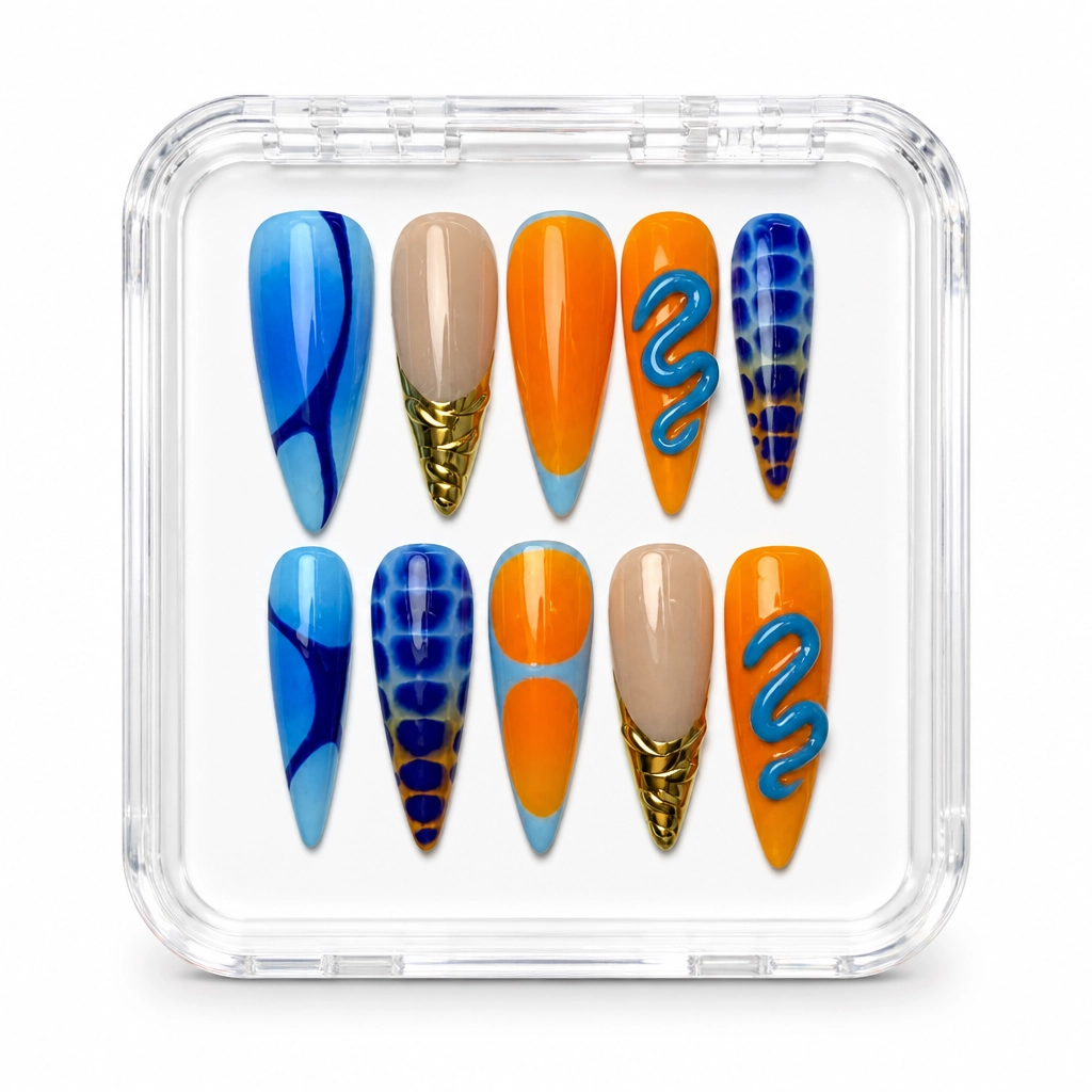 Press-on Nails Wholesale $14.90 Chromatic Wave by Yabe Vietnam