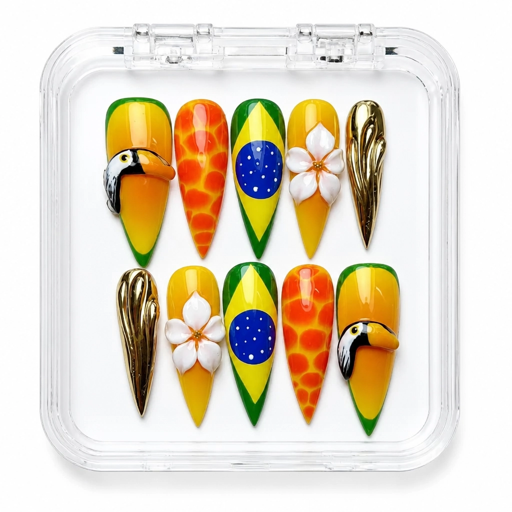 Press-on Nails Wholesale $14.90 Citrus Burst by Yabe Vietnam