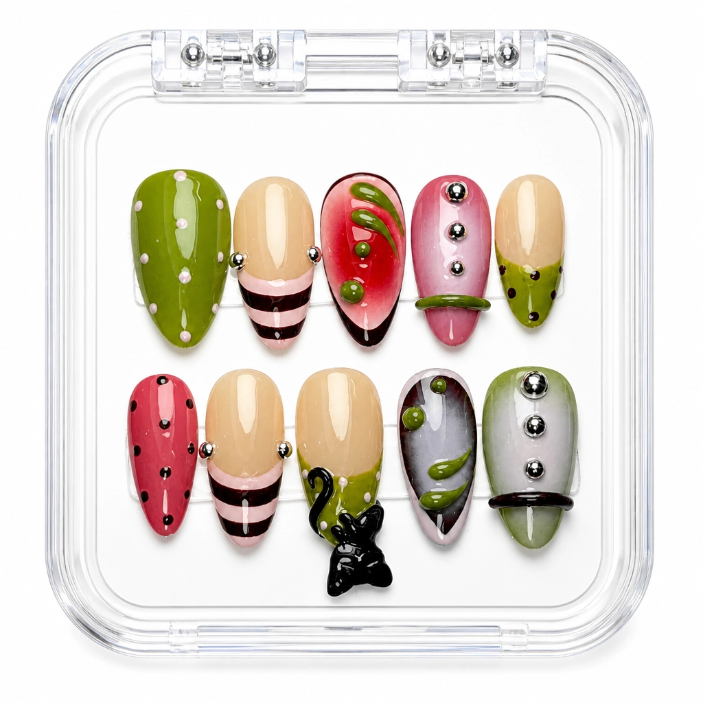 Press-on Nails Wholesale $14.90 Botanical Bliss by Yabe Vietnam