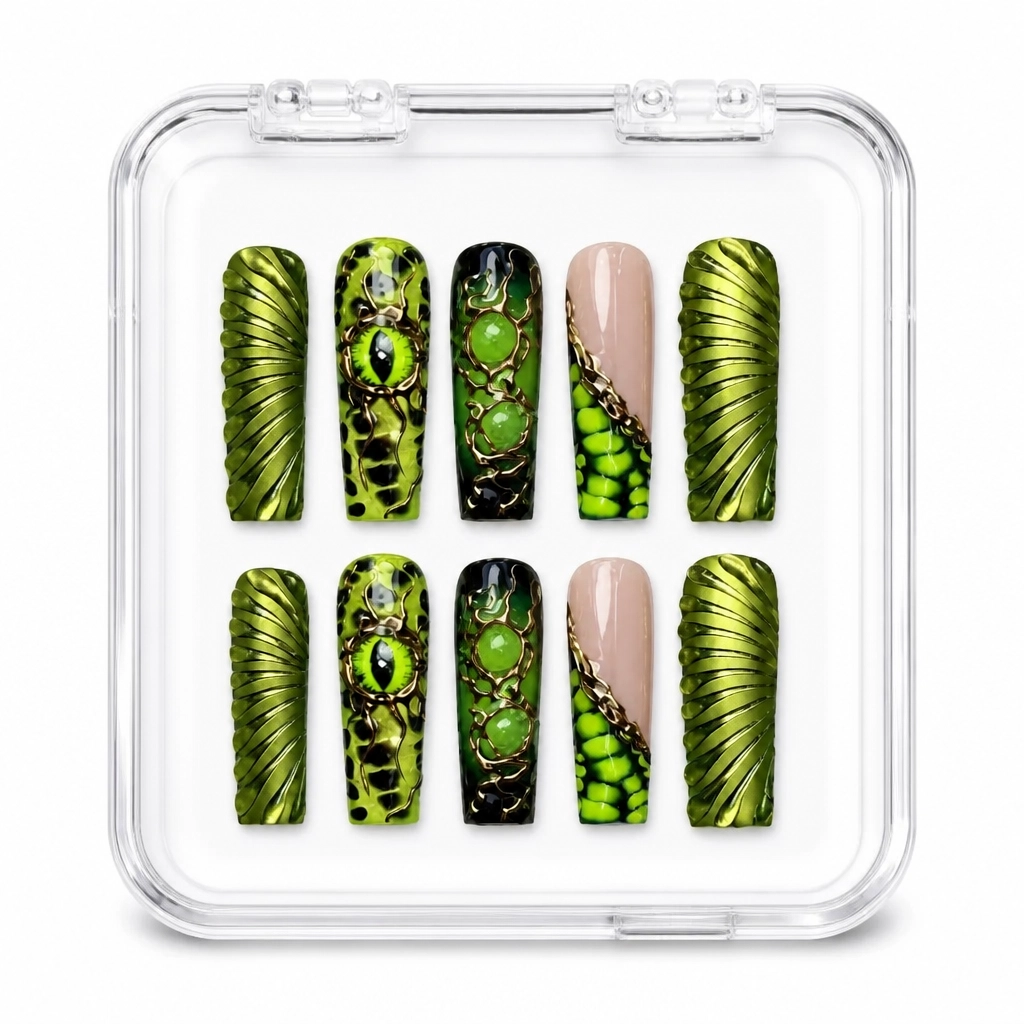 Press-on Nails Wholesale $14.90 Neon Jungle Luxe by Yabe Vietnam