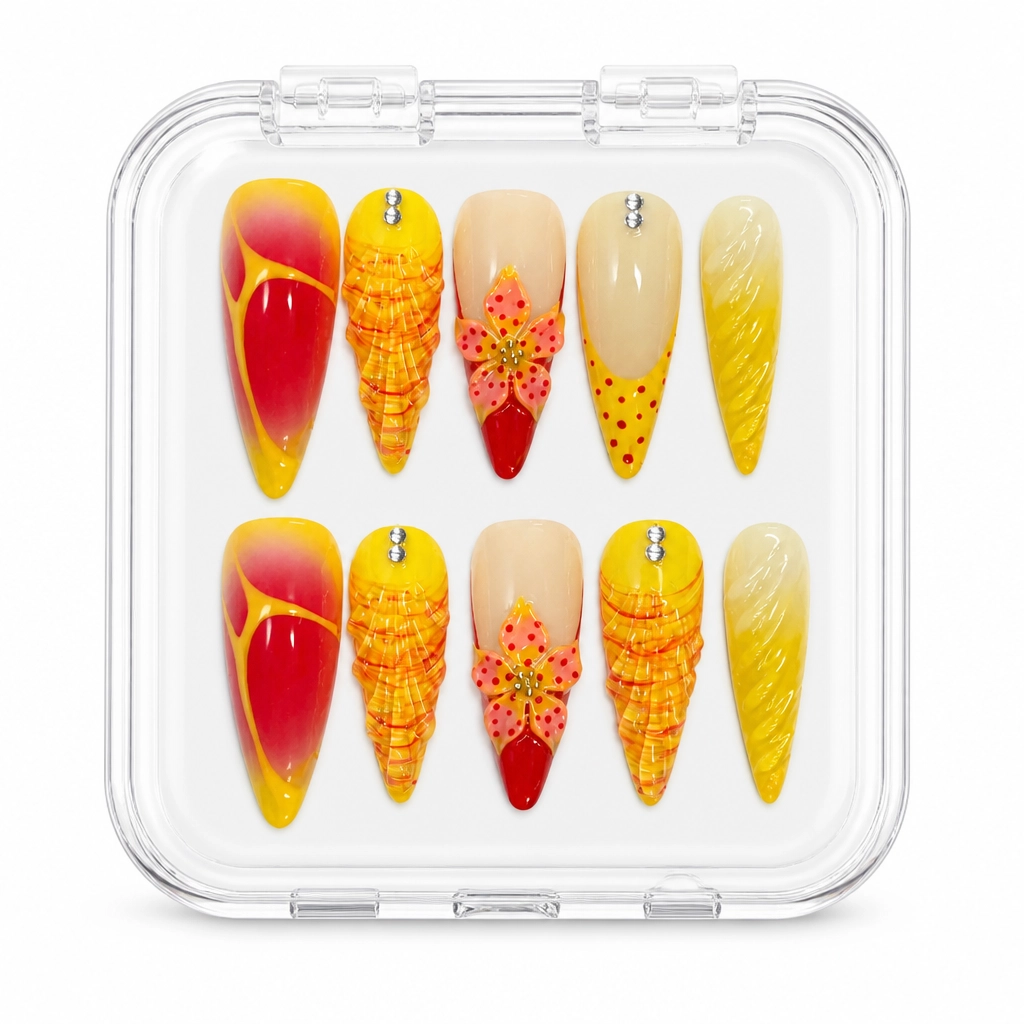 Press-on Nails Wholesale $14.90 Sunset Drip Luxe by Yabe Vietnam
