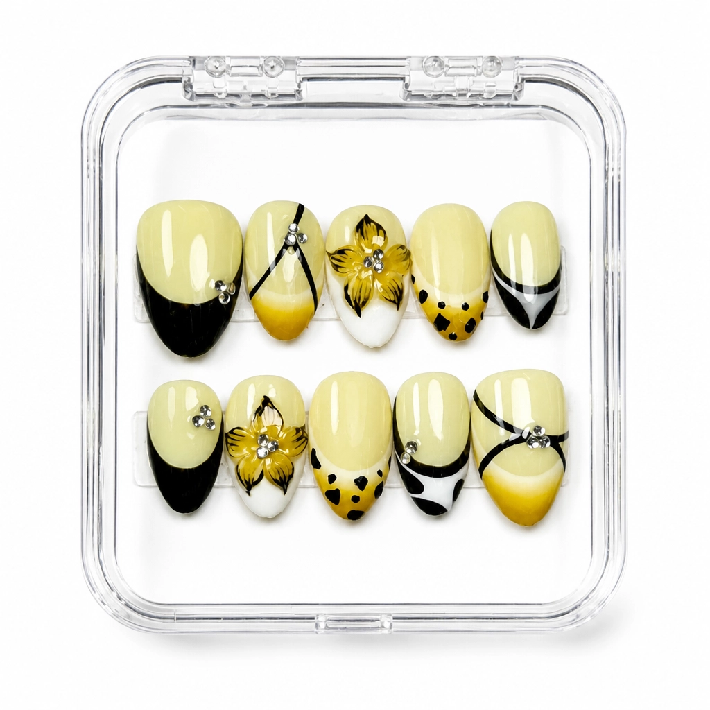 Press-on Nails Wholesale $14.90 Honey Leopard Luxe by Yabe Vietnam