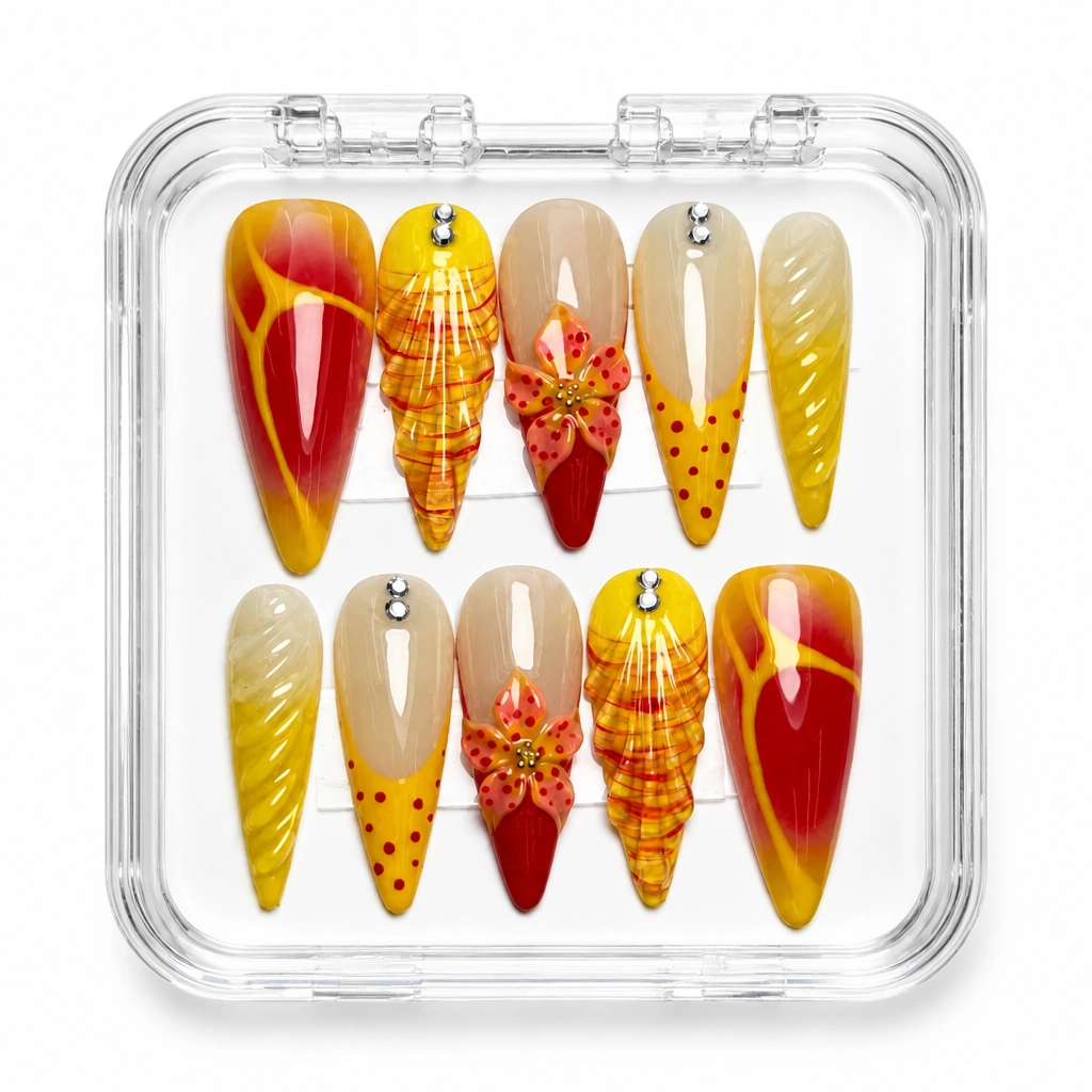 Press-on Nails Wholesale $14.90 Autumn Radiance by Yabe Vietnam