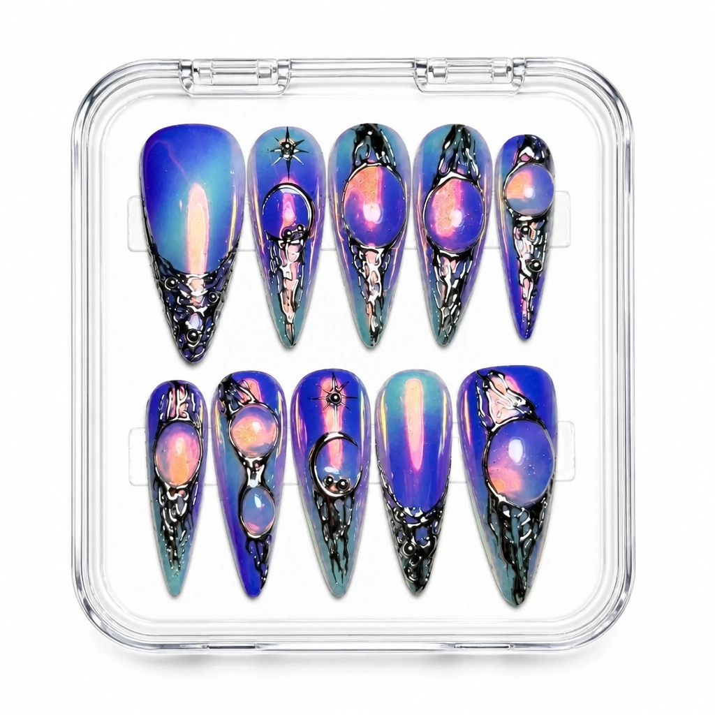 Press-on Nails Wholesale $14.90 Celestial Lace by Yabe Vietnam