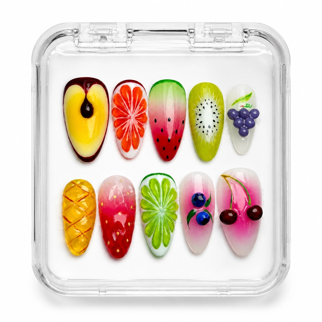 Press-on Nails Wholesale $14.90 Fruit Fusion Luxe by Yabe Vietnam