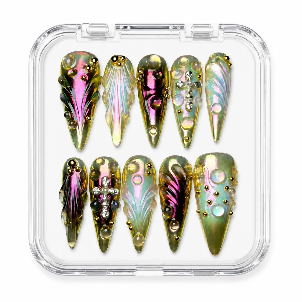 Press-on Nails Wholesale $14.90 Iridescent Luxe by Yabe Vietnam