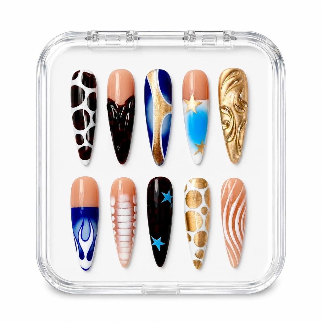 Press-on Nails Wholesale $14.90 Luxe Geometry by Yabe Vietnam