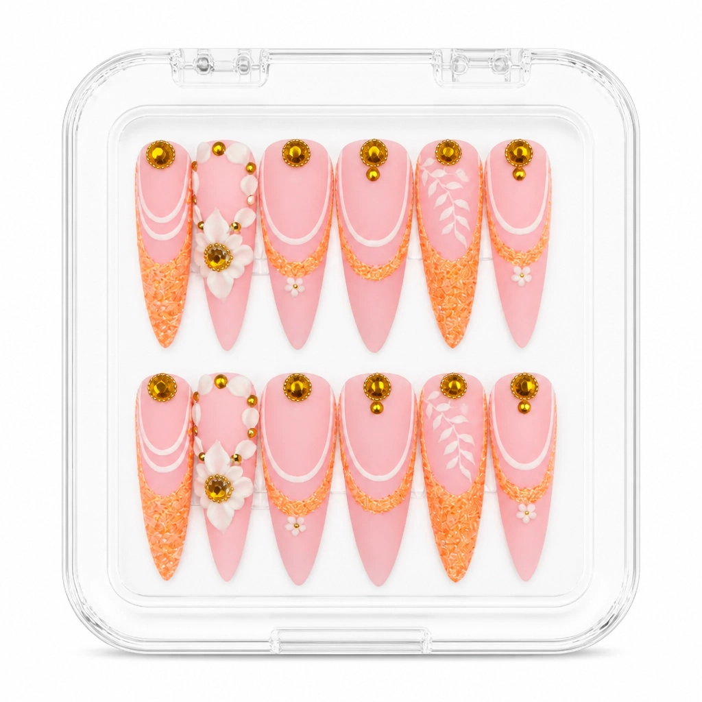 Press-on Nails Wholesale $14.90 Sunset Charm by Yabe Vietnam