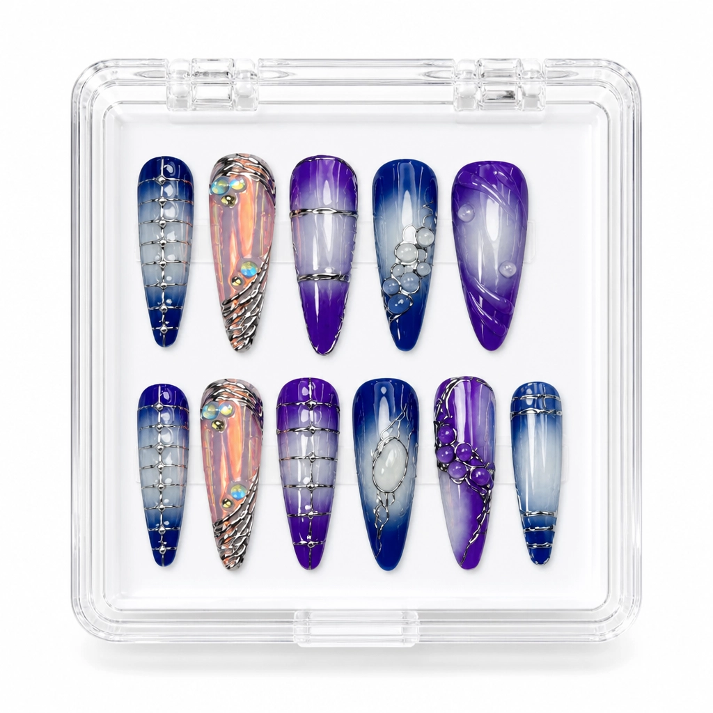 Press-on Nails Wholesale $14.90 Celestial Glamour by Yabe Vietnam