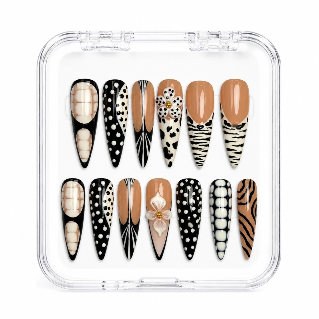 Press-on Nails Wholesale $14.90 Savanna Chic by Yabe Vietnam