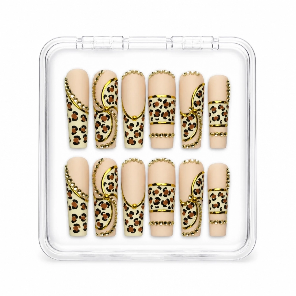 Press-on Nails Wholesale $14.90 Leopard Luxe by Yabe Vietnam