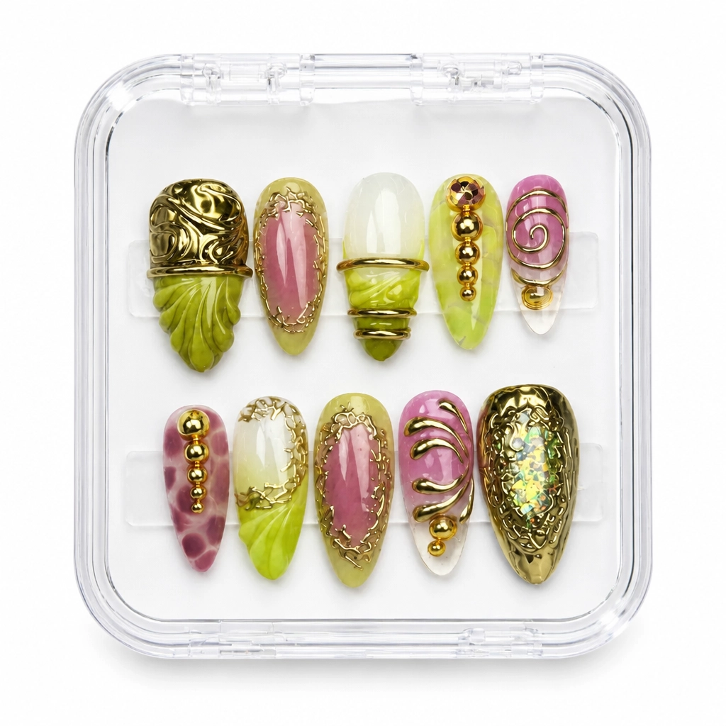 Press-on Nails Wholesale $14.90 Gilded Rose Luxe by Yabe Vietnam