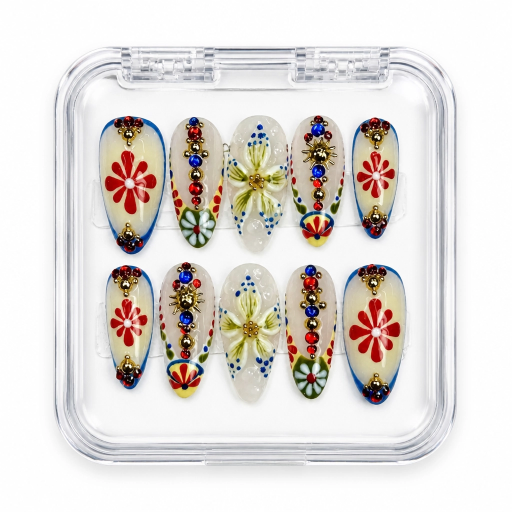 Press-on Nails Wholesale $14.90 Baroque Blossom by Yabe Vietnam