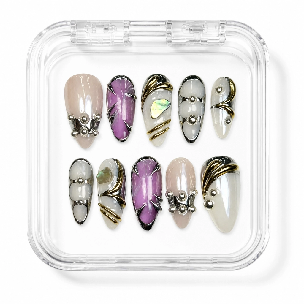 Press-on Nails Wholesale $14.90 Amethyst Luxe by Yabe Vietnam