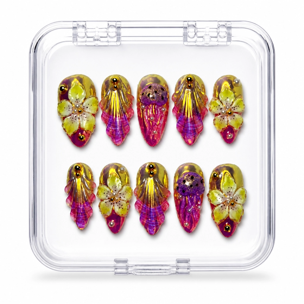 Press-on Nails Wholesale $14.90 Magenta Luxe by Yabe Vietnam