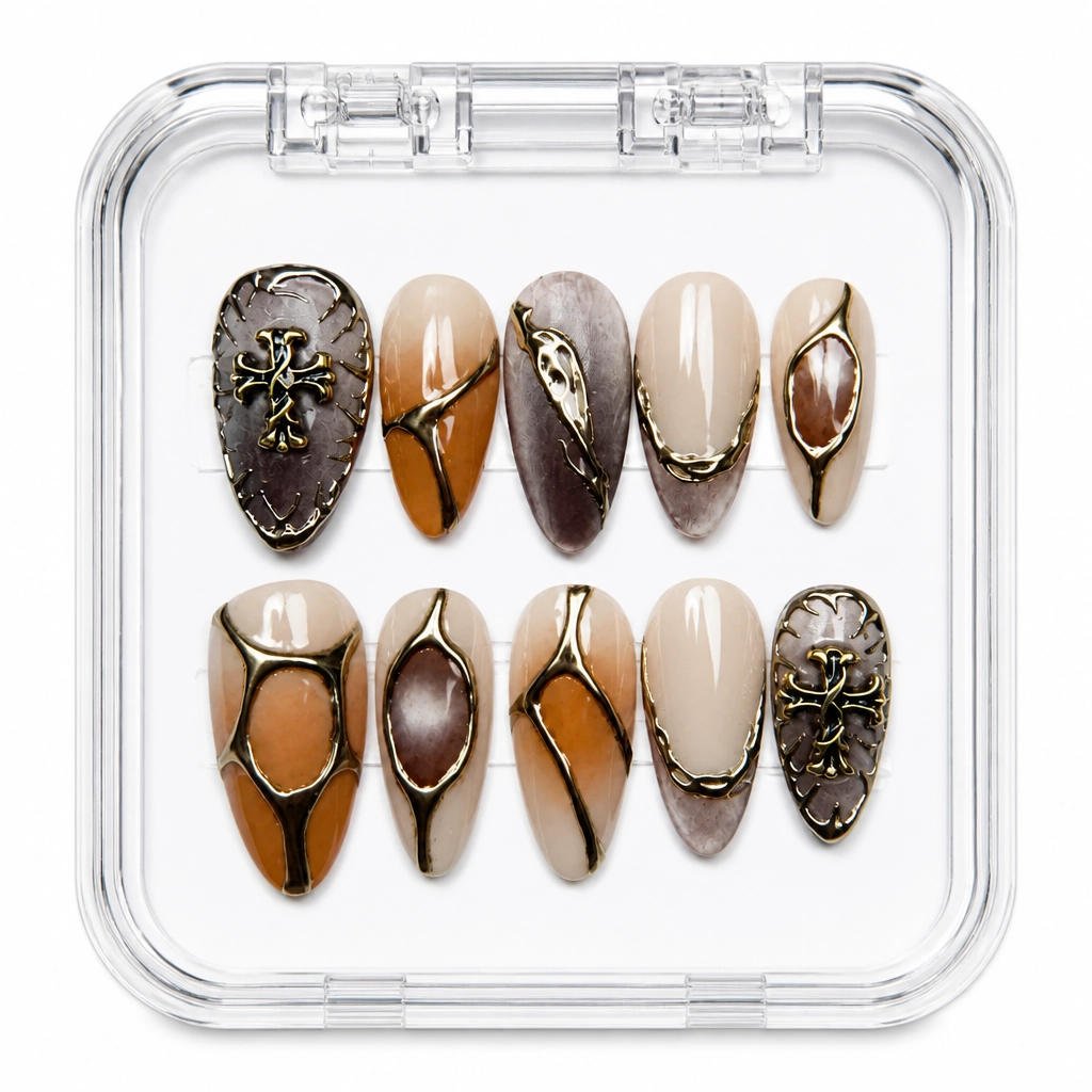 Press-on Nails Wholesale $14.90 Smoky Luxe by Yabe Vietnam