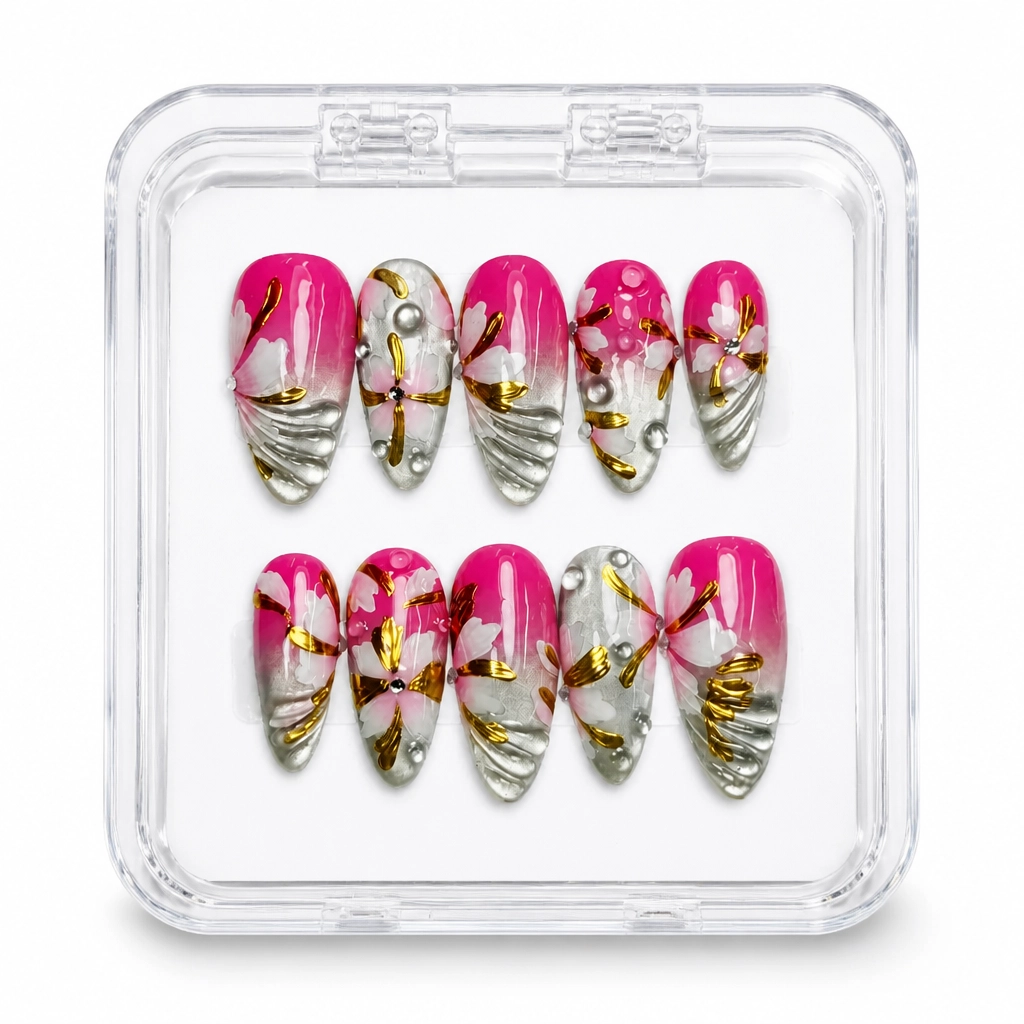 Press-on Nails Wholesale $14.90 Fuchsia Luxe by Yabe Vietnam