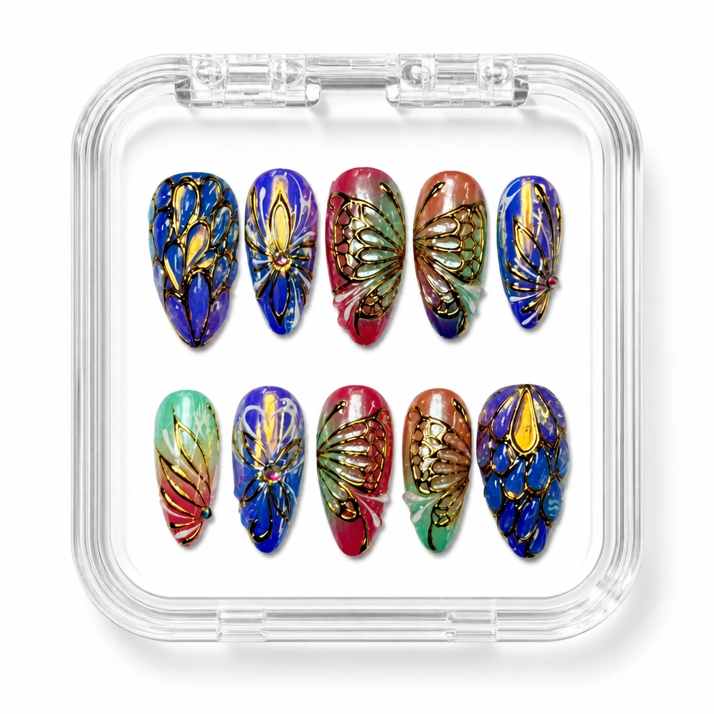 Press-on Nails Wholesale $14.90 Butterfly Luxe by Yabe Vietnam