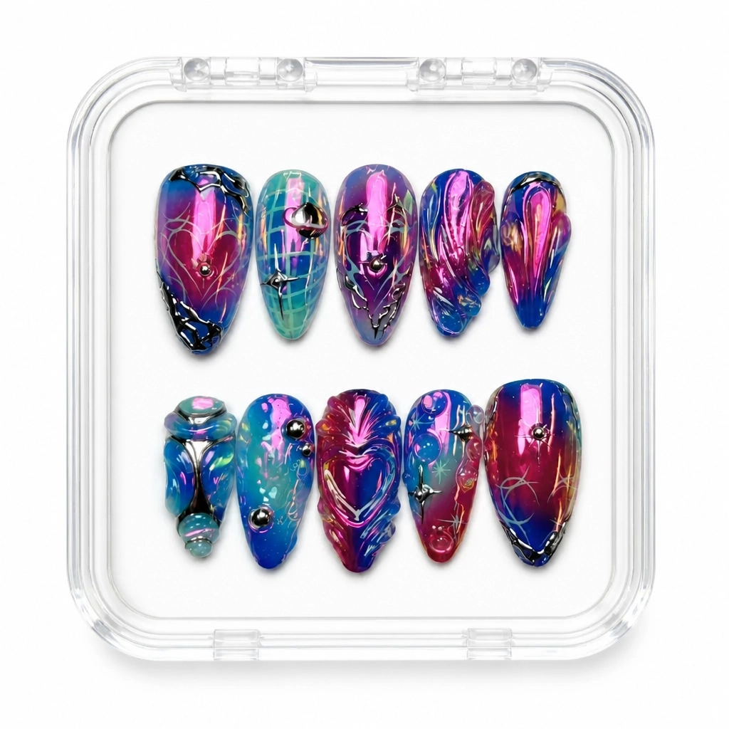 Press-on Nails Wholesale $14.90 Chromatic Prism by Yabe Vietnam