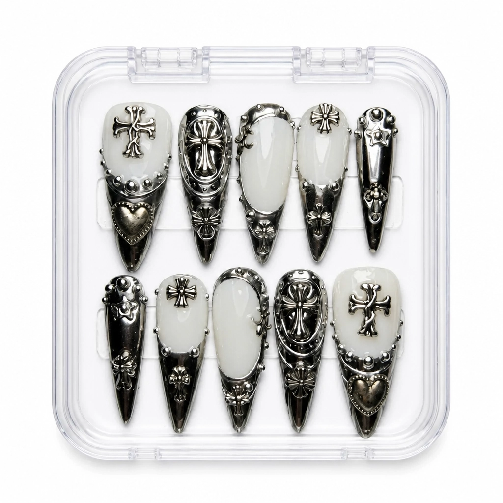 Press-on Nails Wholesale $14.90 Sacred Elegance by Yabe Vietnam