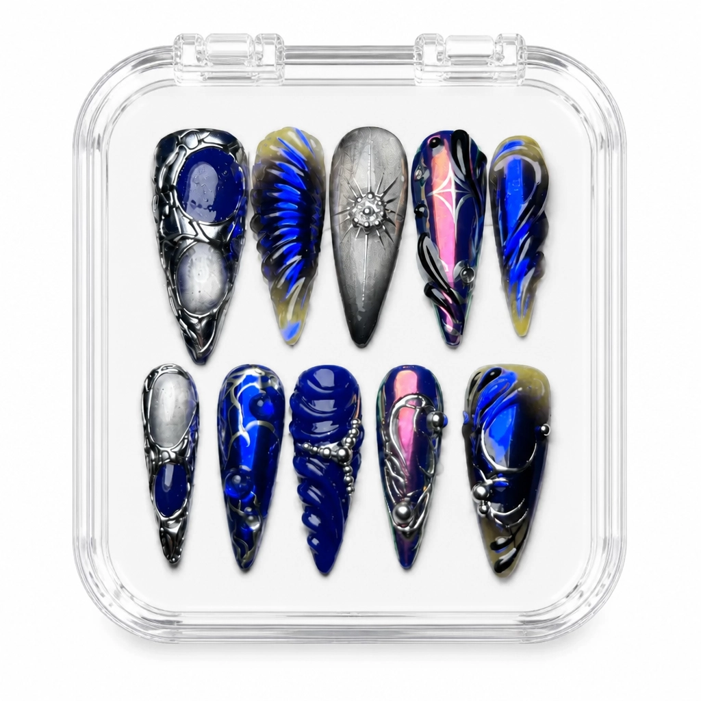 Press-on Nails Wholesale $14.90 Cosmic Swirl by Yabe Vietnam