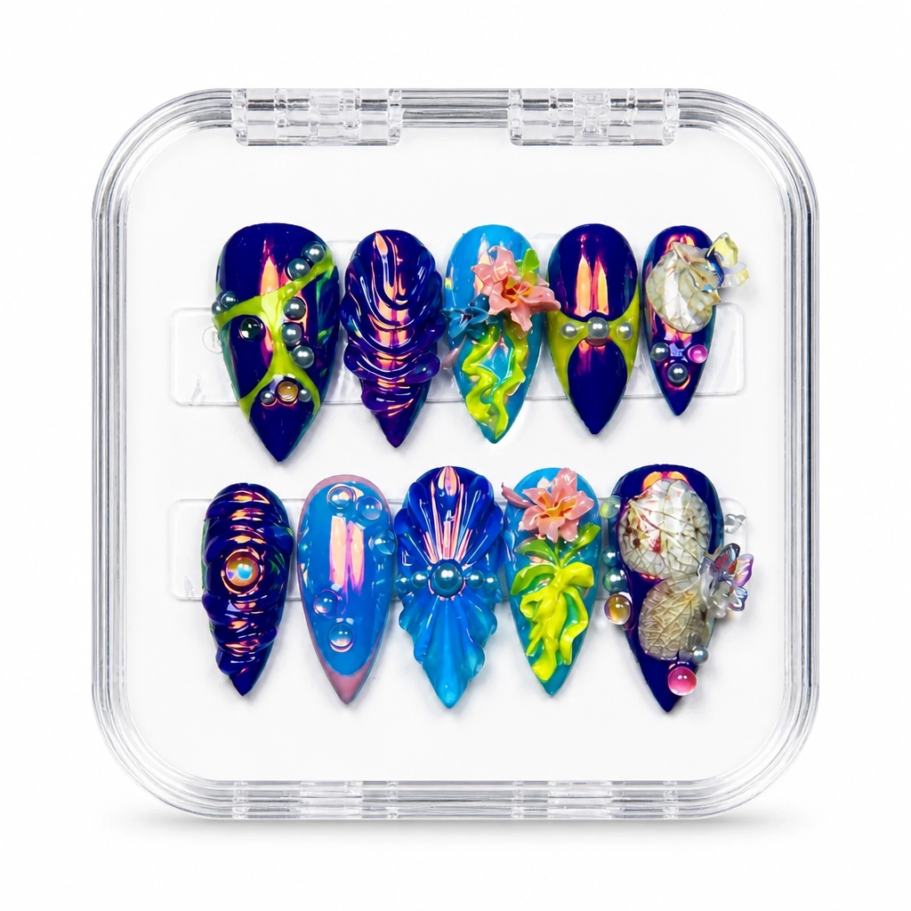 Press-on Nails Wholesale $14.90 Neon Dreamscape by Yabe Vietnam