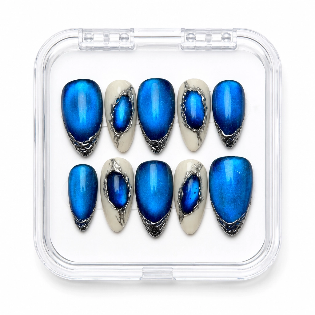 Press-on Nails Wholesale $14.90 Velvet Sapphire by Yabe Vietnam
