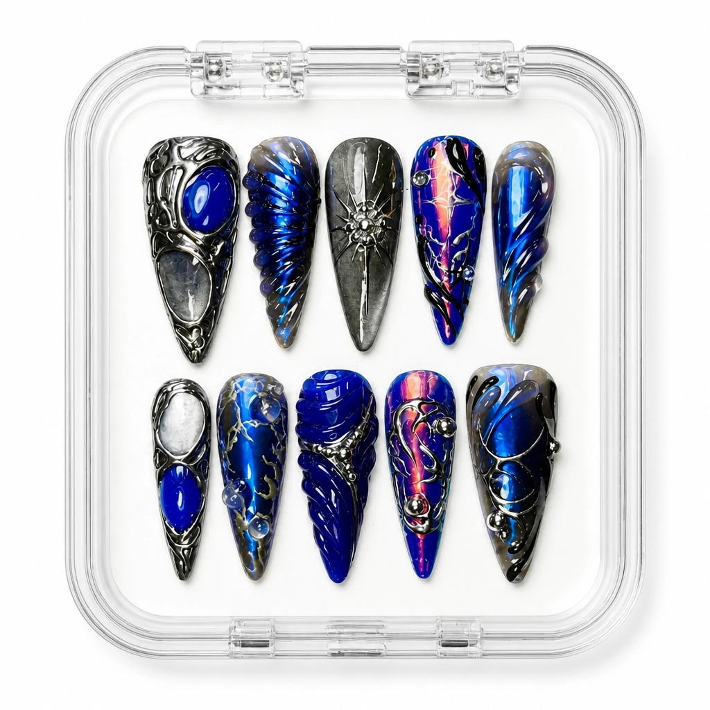 Press-on Nails Wholesale $14.90 Celestial Chic by Yabe Vietnam