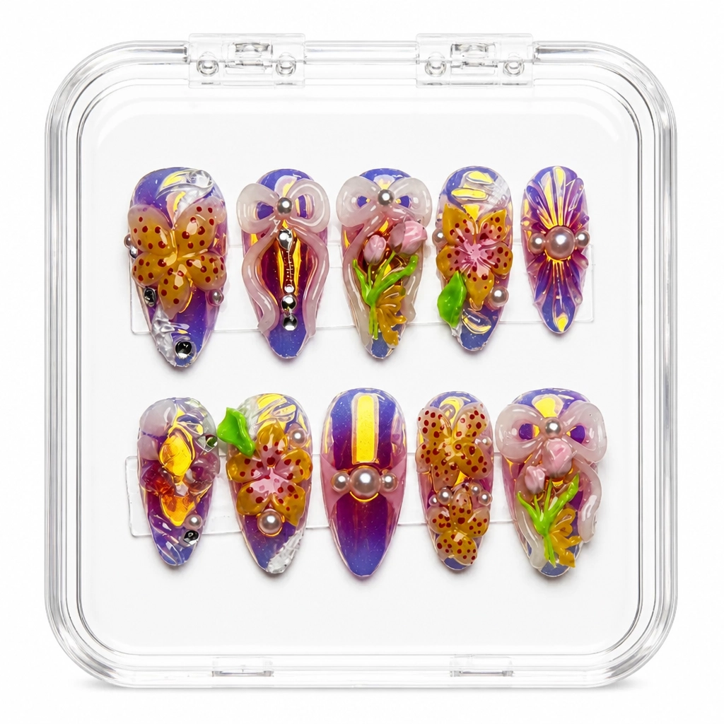 Press-on Nails Wholesale $14.90 Enchanted Bloom by Yabe Vietnam