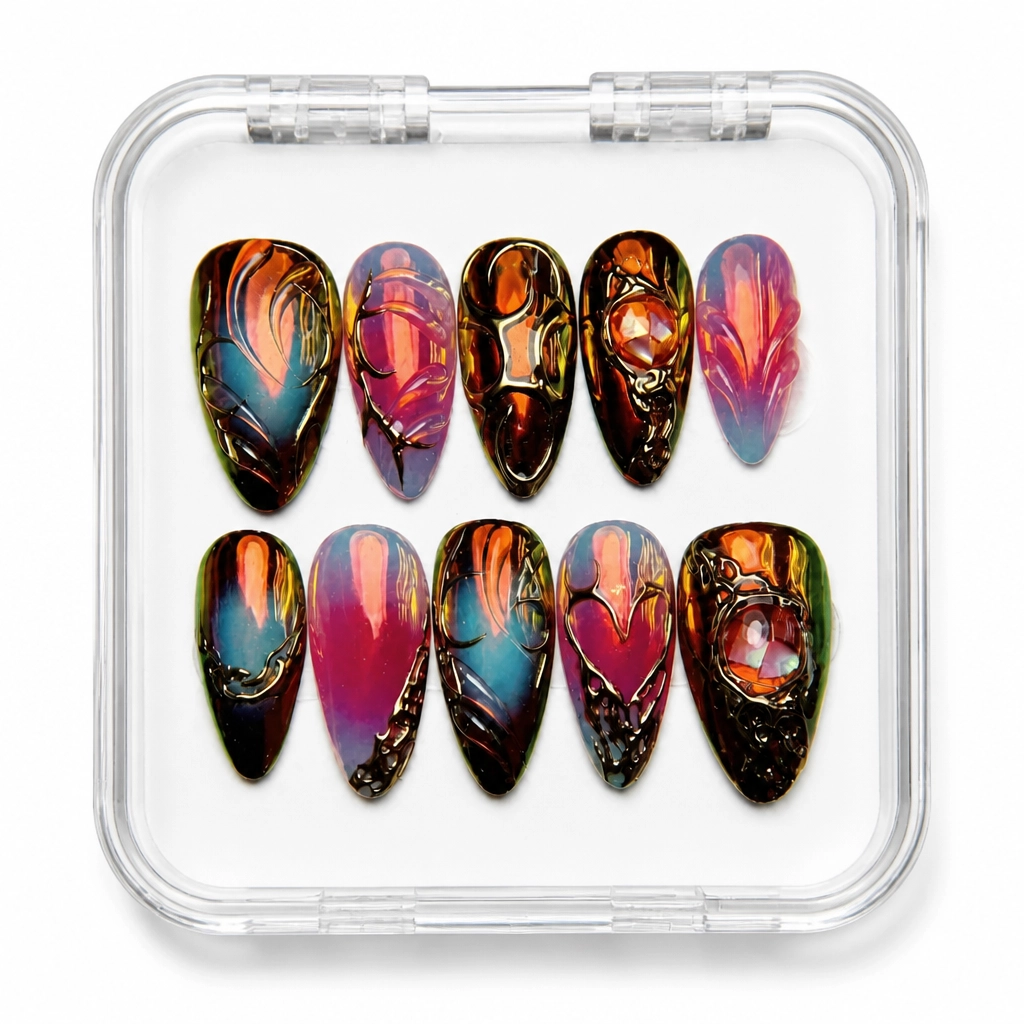 Press-on Nails Wholesale $14.90 Cosmic Enchantment by Yabe Vietnam