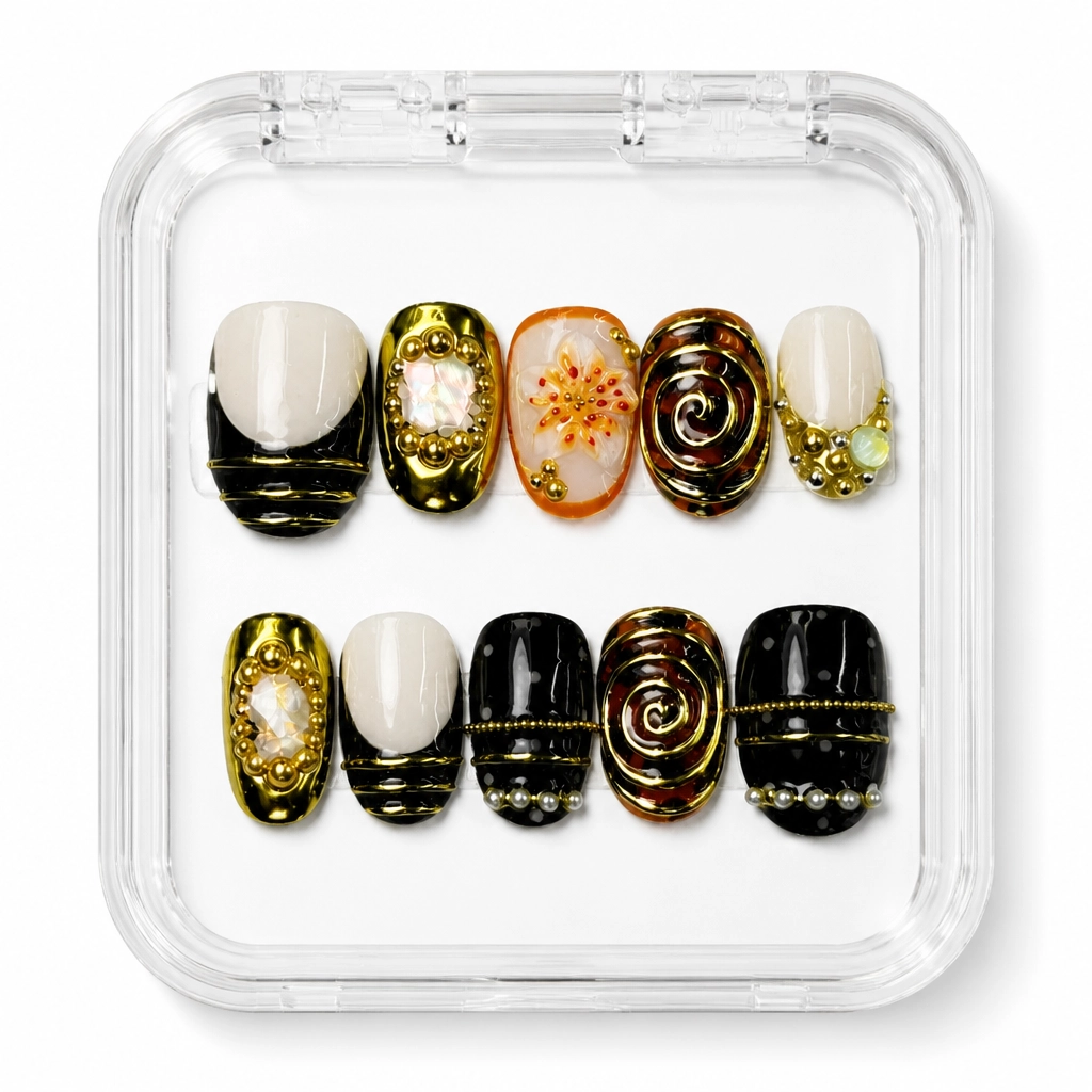 Press-on Nails Wholesale $14.90 Luxe Spiral by Yabe Vietnam