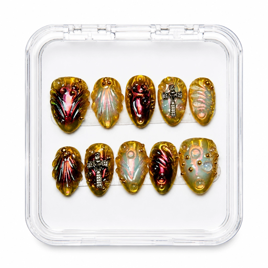 Press-on Nails Wholesale $14.90 Aurora Gleam by Yabe Vietnam
