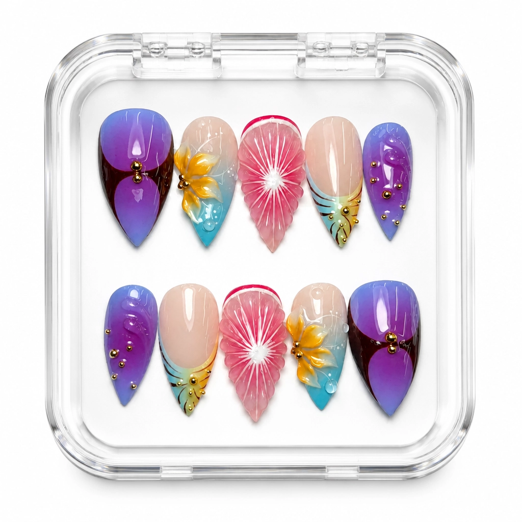 Press-on Nails Wholesale $14.90 Celestial Bloom by Yabe Vietnam